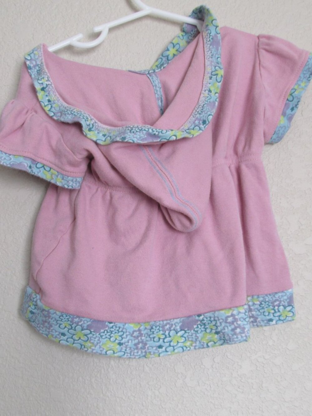 Artisans Hooded Glacier Park T Shirt Toddler Girls 3T Pink Floral Short Sleeve - Picture 5 of 6